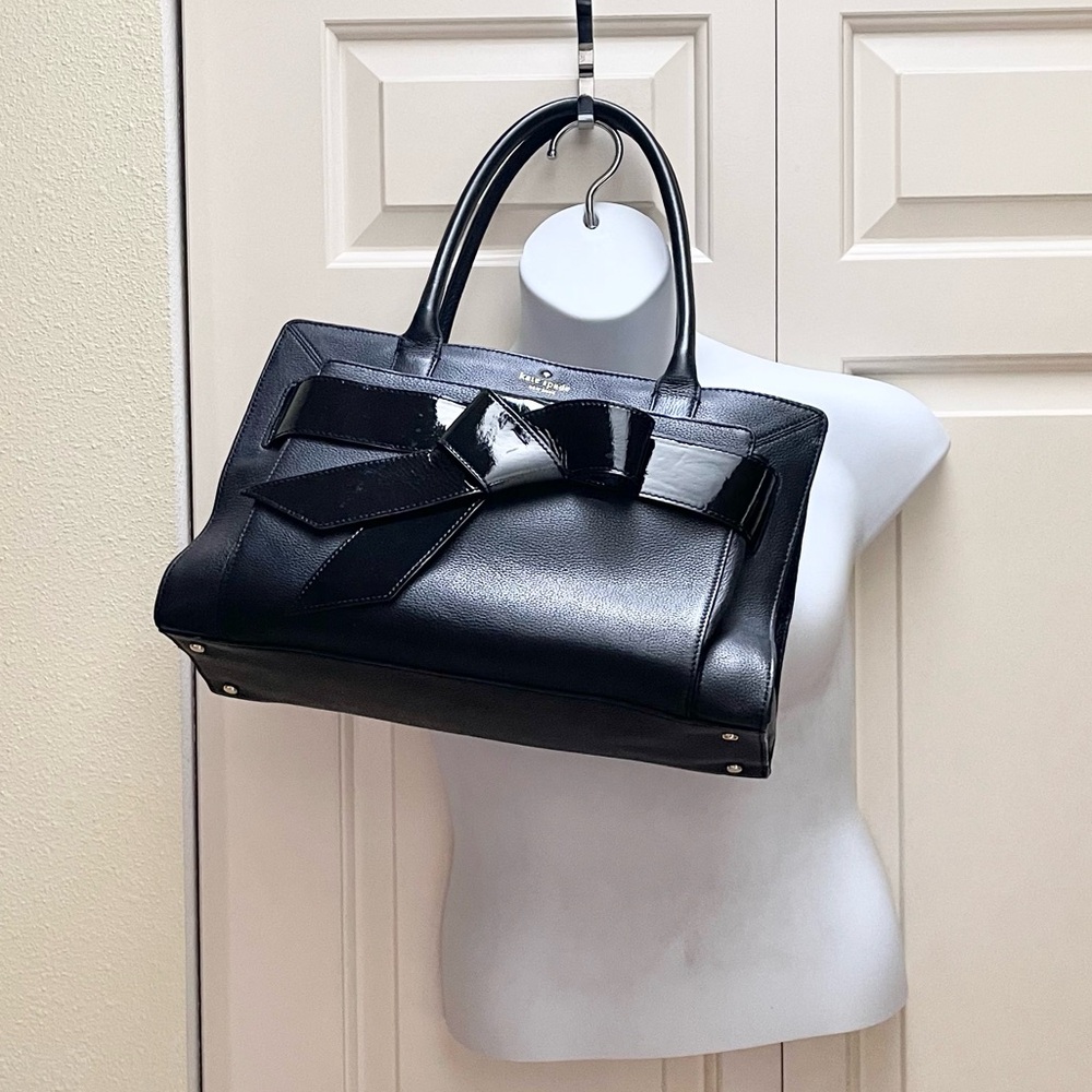 Authentic Kate Spade bow valley Helena large leather tote